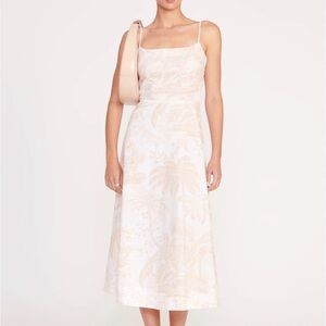 STAUD Women’s Amaranth Cotton Printed Midi-Dress